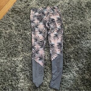 Pink and Black Patterned Leggings